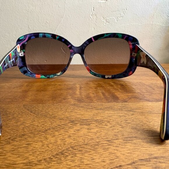 Maui Jim You Move Me, Navy & Floral Glasses with Case - Picture 3 of 7